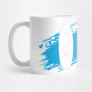 White Surfboard Mug